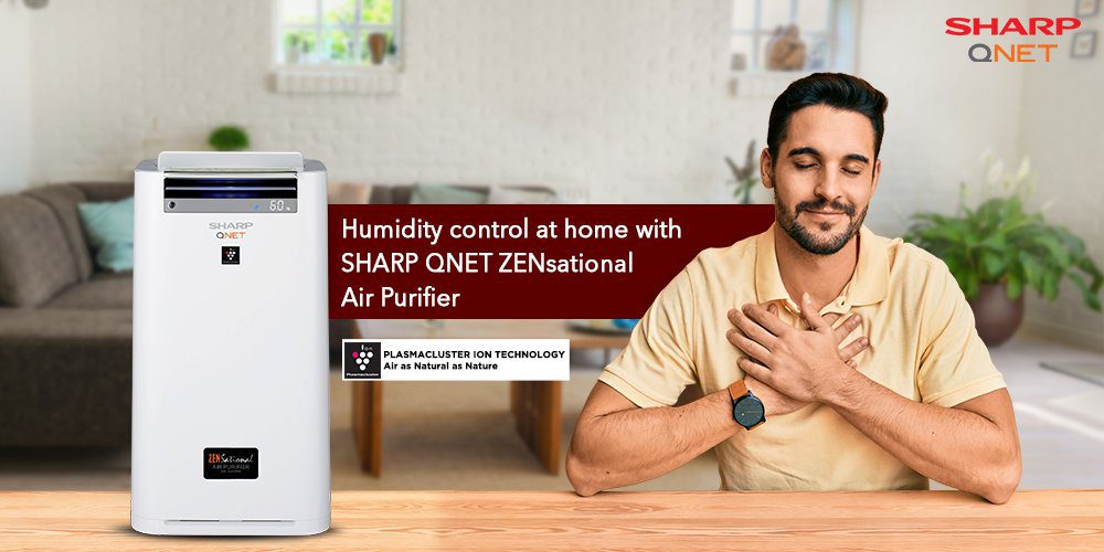 Sharp air purifier at home