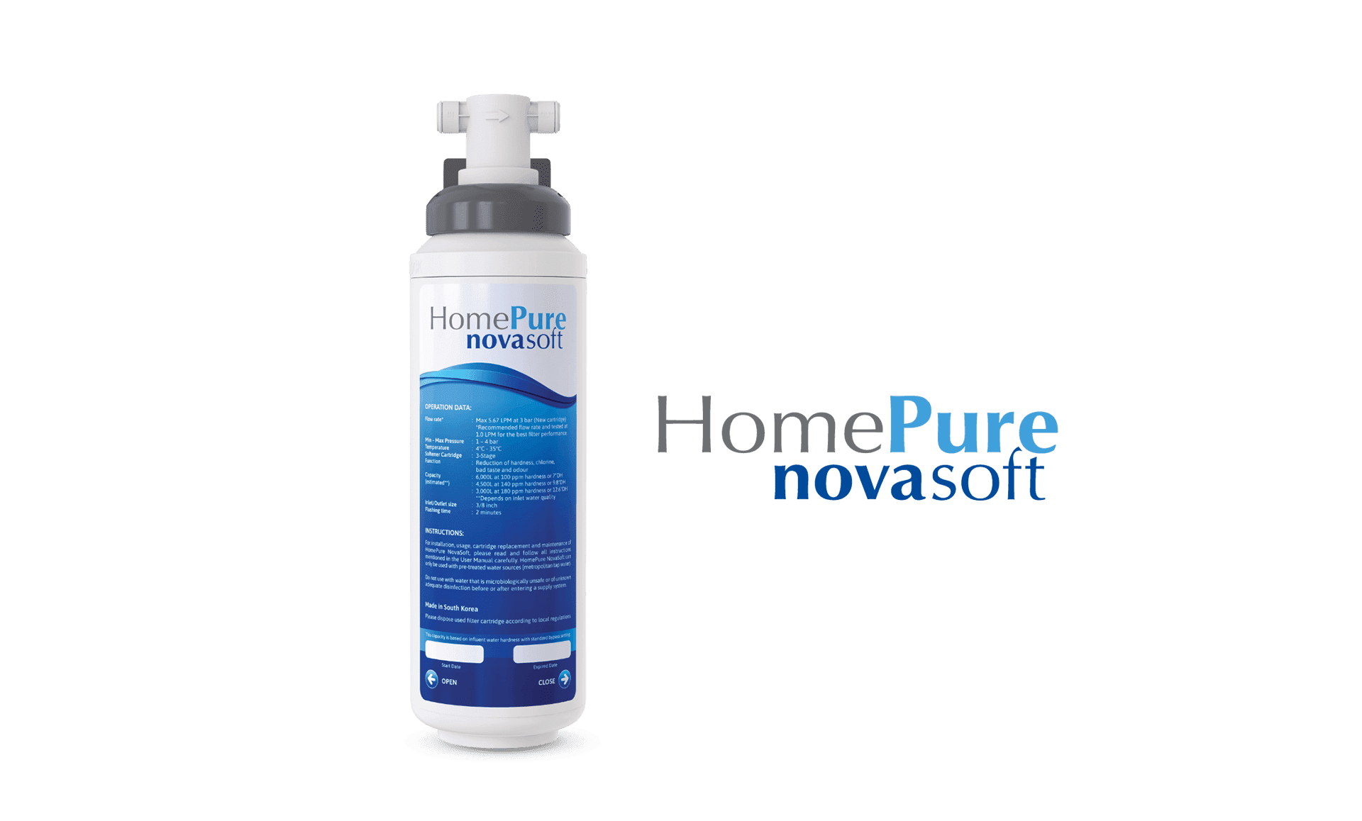 HomePure NovaSoft reduces the hardness of water