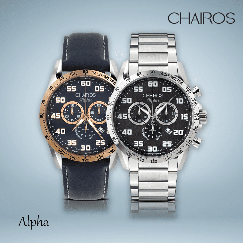 CHAIROS Alpha Chronograph watches for men