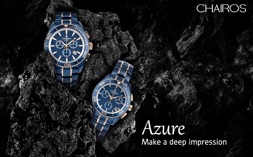 CHAIROS AZURE watch is designed for both ladies and gents