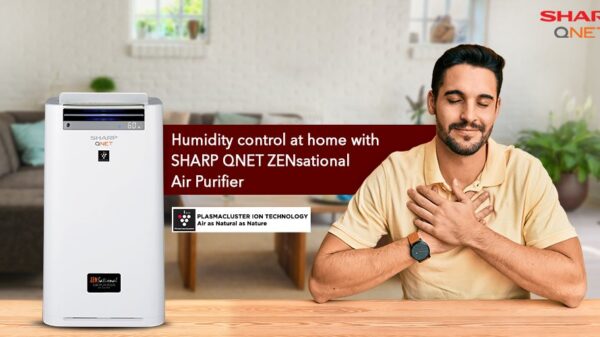 The room Air Purifier is from QNET and SHARP