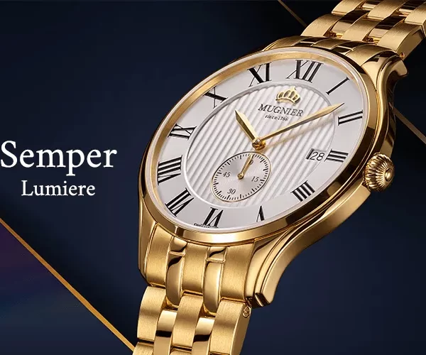 Mugnier Semper-Gold-plated watch